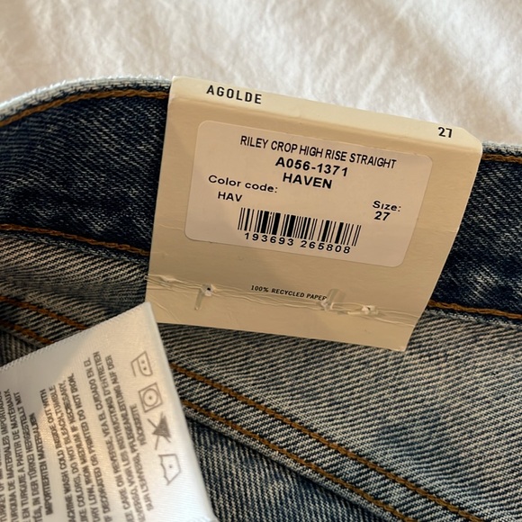 Agolde Riley High Rise Crop Jean - Picture 5 of 10